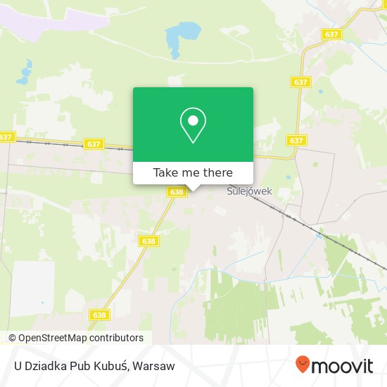 Mapa U Dziadka Pub Kubuś, ulica Ignacego Paderewskiego 57 05-070 Sulejowek