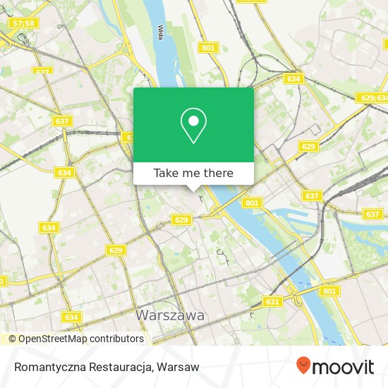 Mapa Romantyczna Restauracja, rynek Starego Miasta 18 00-272 Warszawa