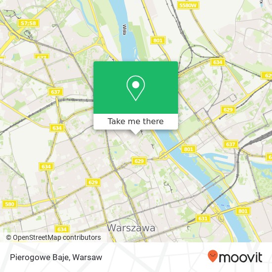 Mapa Pierogowe Baje, ulica Freta 18 00-227 Warszawa