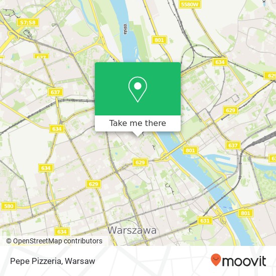 Mapa Pepe Pizzeria, ulica Freta 12 00-227 Warszawa