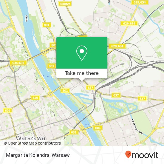 Mapa Margarita Kolendra, ulica Stefana Okrzei 35 03-715 Warszawa