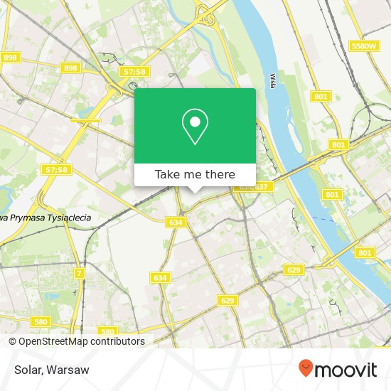 Mapa Solar, aleja Jana Pawla II 82 00-001 Warszawa