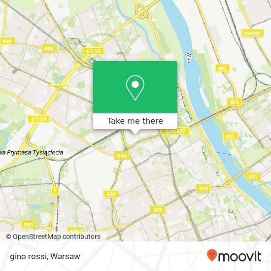 Mapa gino rossi, aleja Jana Pawla II 82 00-001 Warszawa