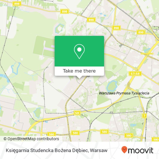 Mapa Księgarnia Studencka Bożena Dębiec