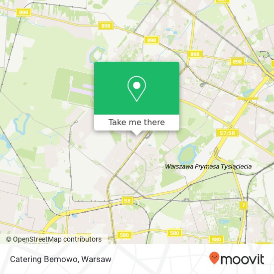 Mapa Catering Bemowo, ulica Gustawa Morcinka 5 01-496 Warszawa