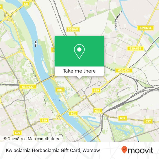 Mapa Kwiaciarnia Herbaciarnia Gift Card, ulica Dabrowszczakow 5A 03-476 Warszawa