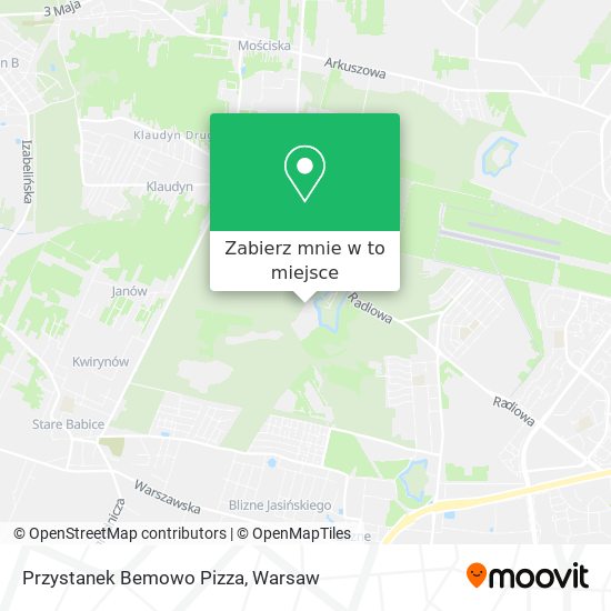 Mapa Przystanek Bemowo Pizza