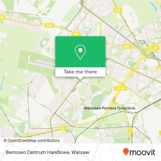 Mapa Bemowo Centrum Handlowe