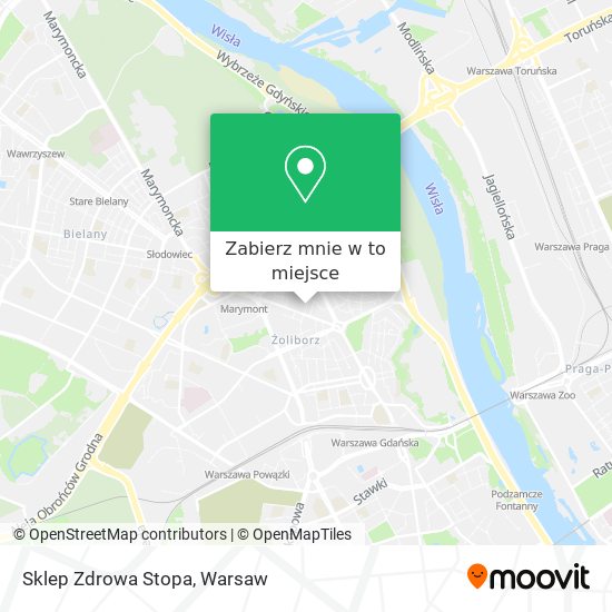 Mapa Sklep Zdrowa Stopa