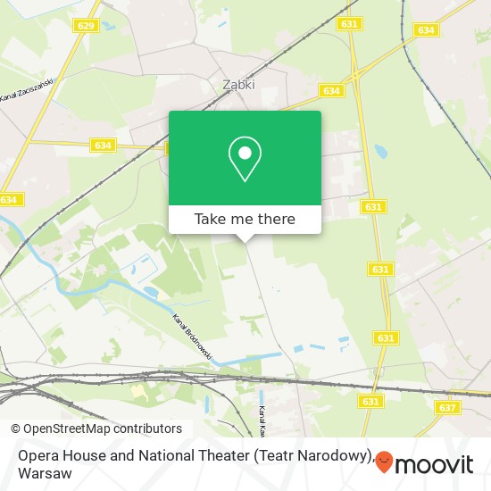 Mapa Opera House and National Theater (Teatr Narodowy)