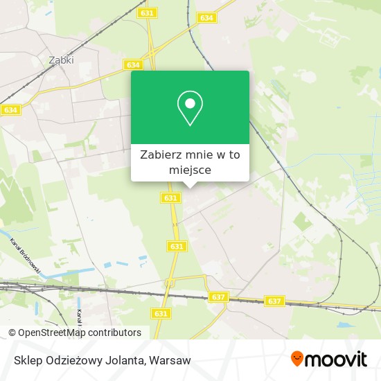 Mapa Sklep Odzieżowy Jolanta