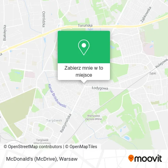 Mapa McDonald's (McDrive)