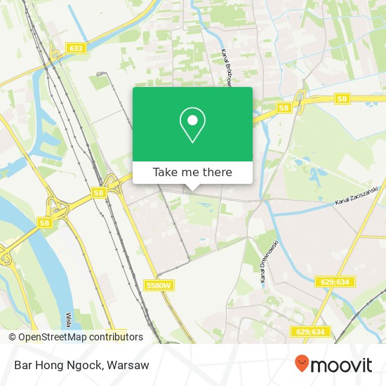 Mapa Bar Hong Ngock, ulica Ludwika Kondratowicza 03-285 Warszawa