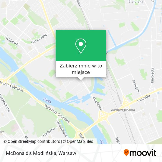 Mapa McDonald's Modlińska