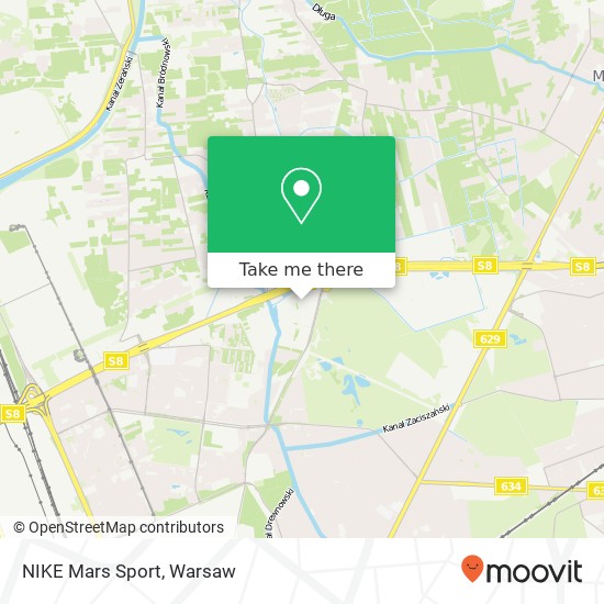 Mapa NIKE Mars Sport, 03-287 Warszawa