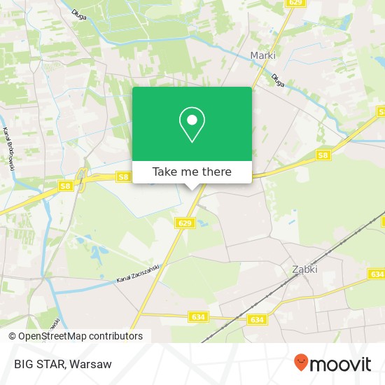 Mapa BIG STAR, 05-270 Marki