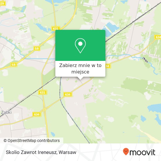 Mapa Skolio Zawrot Ireneusz, ulica Kolejowa 49 05-220 Zielonka