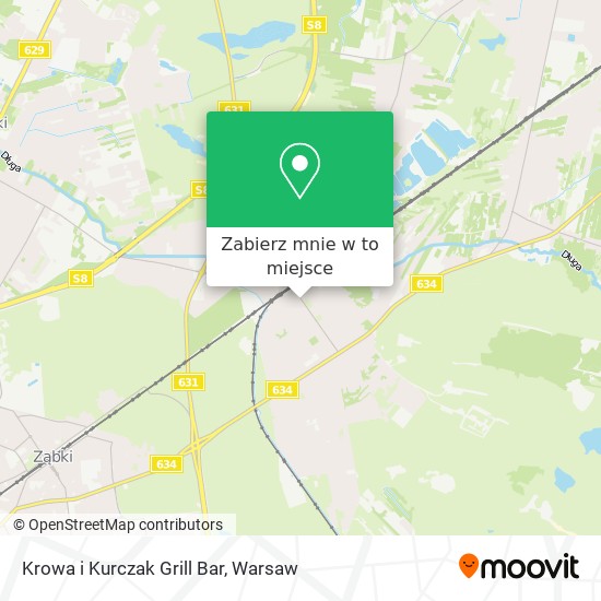 Mapa Krowa i Kurczak Grill Bar