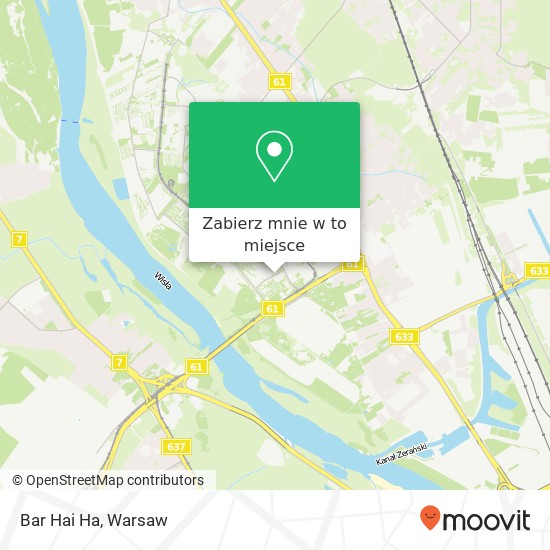 Mapa Bar Hai Ha, ulica Porajow 3 03-188 Warszawa