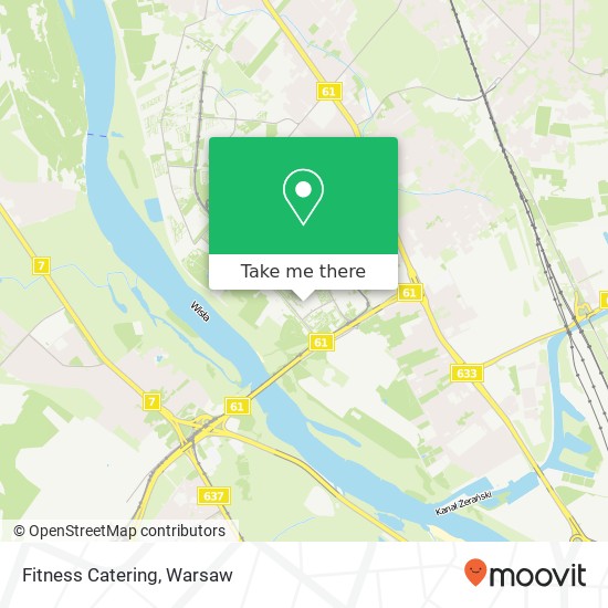 Mapa Fitness Catering, ulica Jozefa Antalla 4 03-126 Warszawa