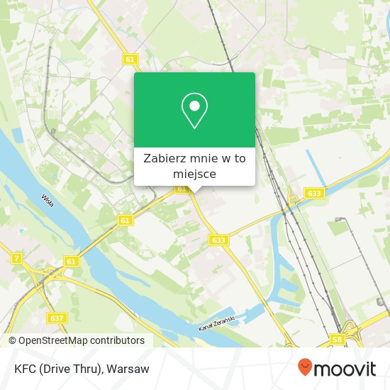 Mapa KFC (Drive Thru), ulica Modlinska 144 03-170 Warszawa