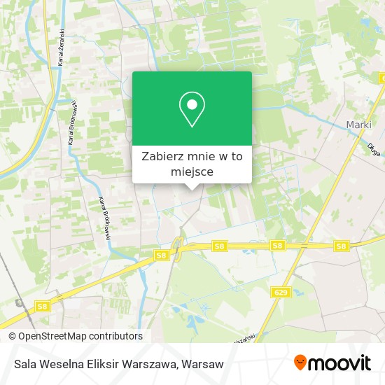 Mapa Sala Weselna Eliksir Warszawa