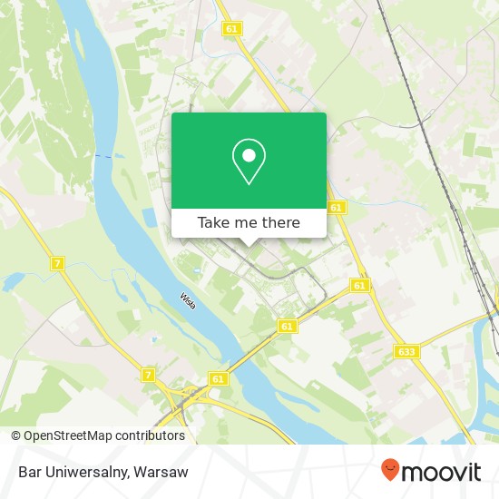 Mapa Bar Uniwersalny, ulica Erazma z Zakroczymia 2 03-185 Warszawa