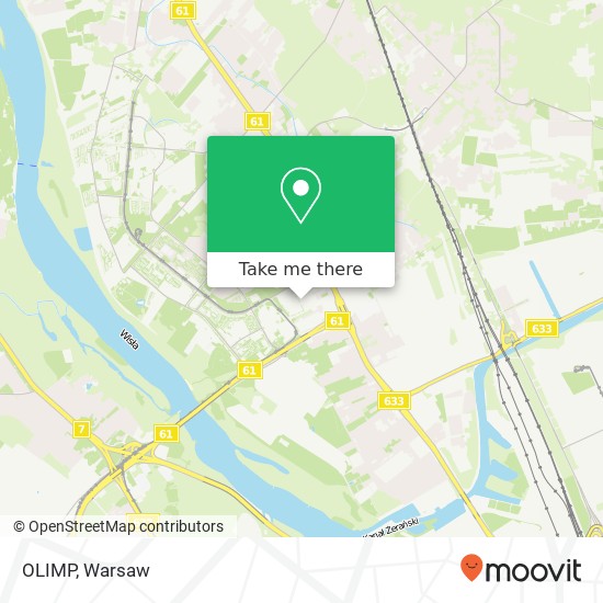 Mapa OLIMP, trakt Nadwislanski 03-188 Warszawa