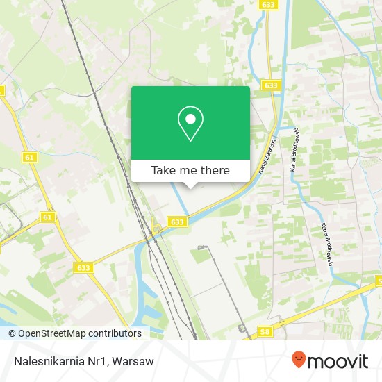 Mapa Nalesnikarnia Nr1, ulica Plytowa 03-035 Warszawa