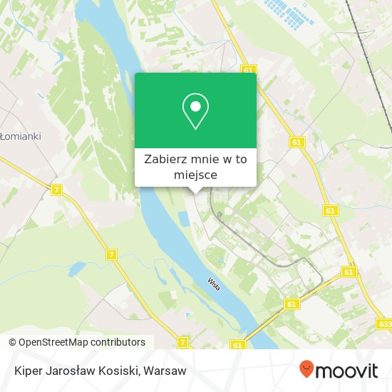 Mapa Kiper Jarosław Kosiski, ulica Adama Ciolkosza 03-134 Warszawa