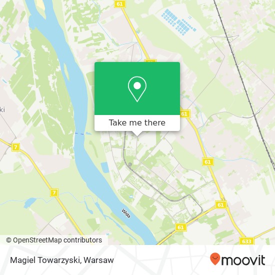 Mapa Magiel Towarzyski, ulica Strumykowa 28 03-138 Warszawa