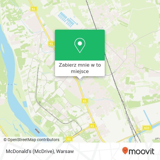 Mapa McDonald's (McDrive), ulica Czarodzieja 1 03-116 Warszawa