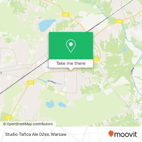 Mapa Studio Tańca Ale Dżes