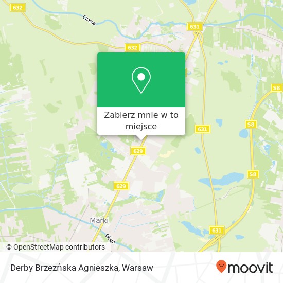 Mapa Derby Brzezńska Agnieszka, ulica Balladyny 2 05-270 Marki