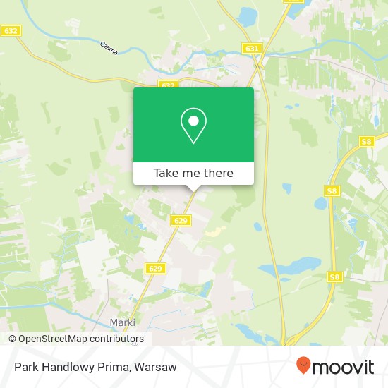 Mapa Park Handlowy Prima