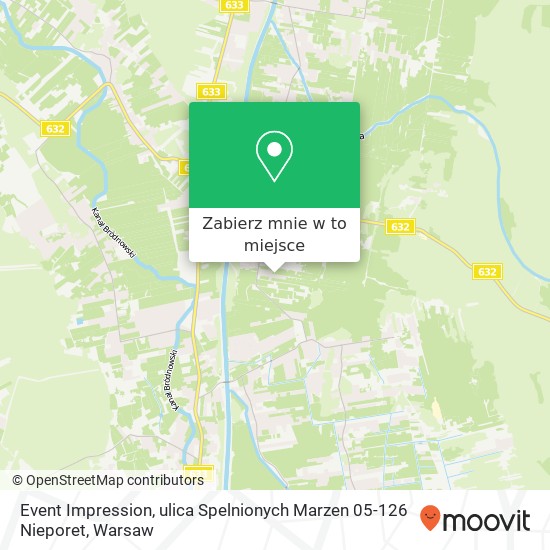 Mapa Event Impression, ulica Spelnionych Marzen 05-126 Nieporet