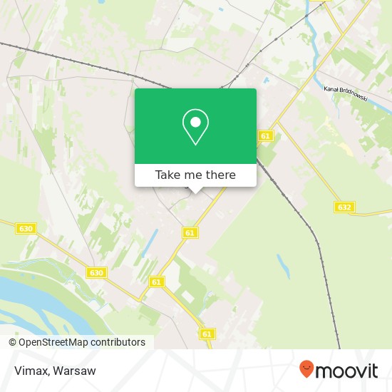 Mapa Vimax, ulica gen. Jozefa Sowinskiego 05-120 Legionowo