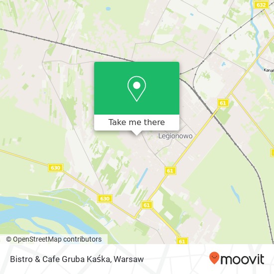 Mapa Bistro & Cafe Gruba Kaśka