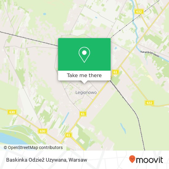 Mapa Baskinka Odzież Uzywana, aleja 3 Maja 22H Legionowo