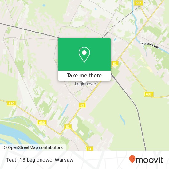 Mapa Teatr 13 Legionowo