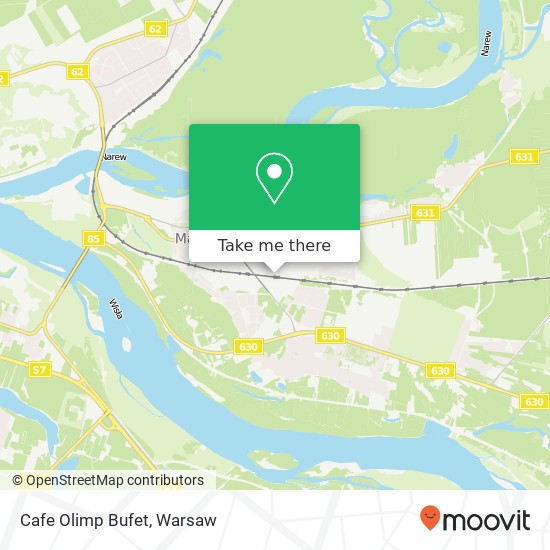 Mapa Cafe Olimp Bufet, ulica Sportowa 66 05-100 Nowy Dwor Mazowiecki