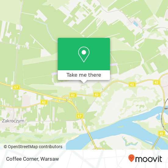 Mapa Coffee Corner, ulica gen. Wiktora Thommee 1A 05-100 Nowy Dwor Mazowiecki