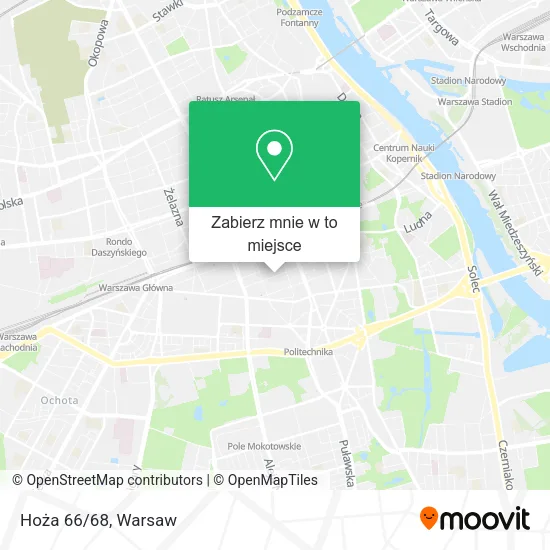 Mapa Hoża 66/68