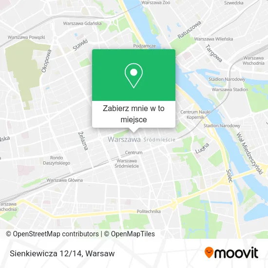 Mapa Sienkiewicza 12/14
