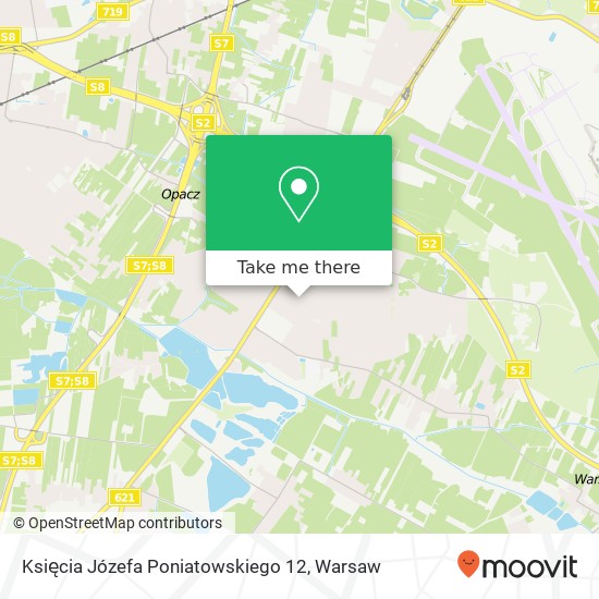 Mapa Księcia Józefa Poniatowskiego 12