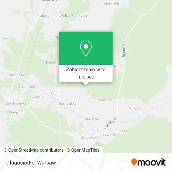 Mapa Długosiodło