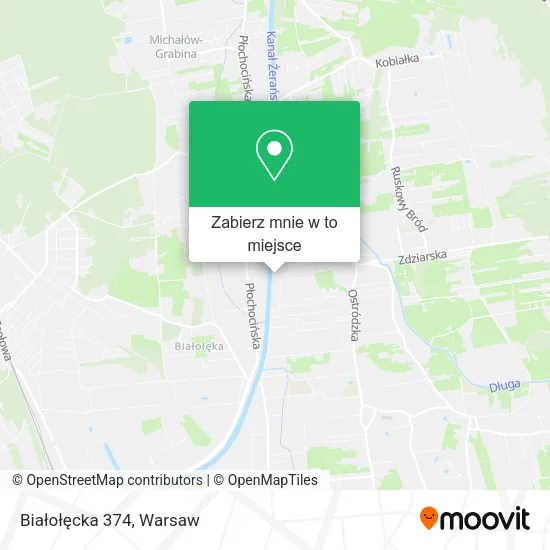 Mapa Białołęcka 374