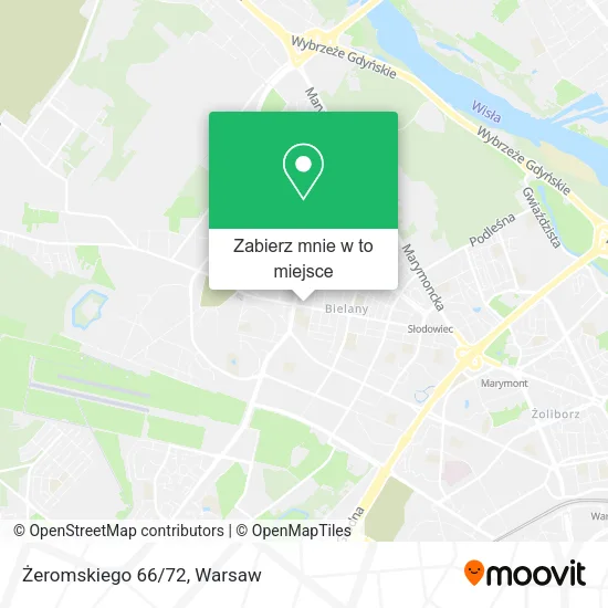 Mapa Żeromskiego 66/72
