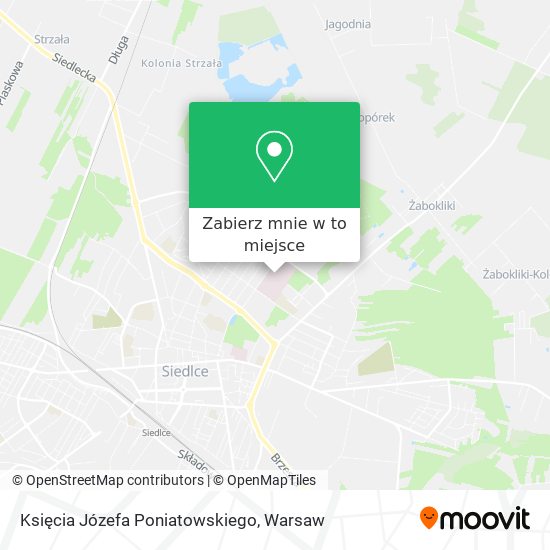 Mapa Księcia Józefa Poniatowskiego