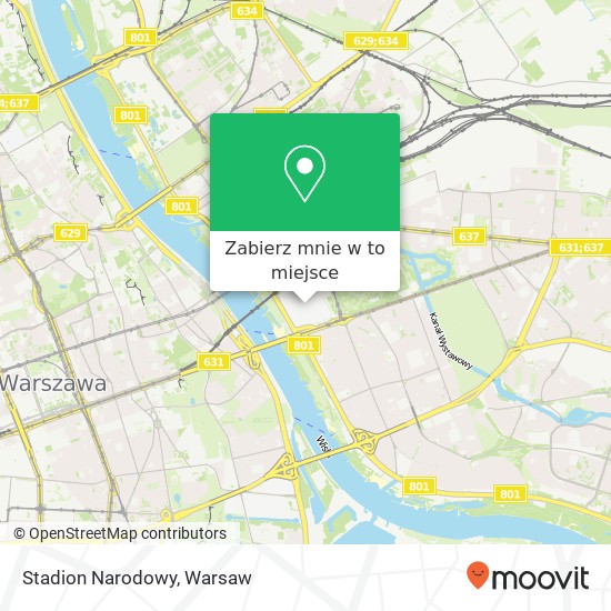 Mapa Stadion Narodowy